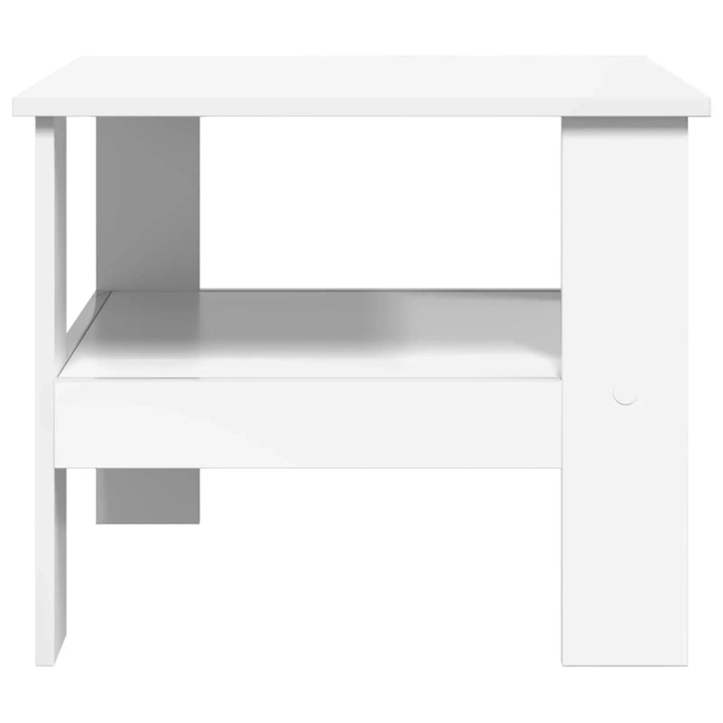 Tavolino da salotto | Tavolino da caff¨¨ | Tavolino da Soggiorno Bianco 57 x 55 x 45 cm Legno multistrato