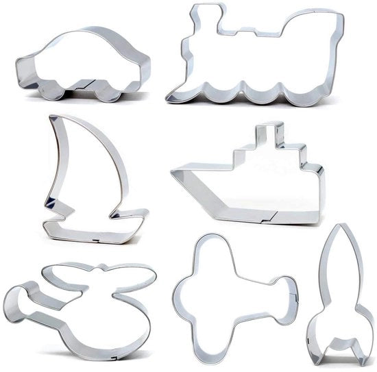 Forme di biscotto trenino forma di biscotto aereo forma di biscotto nave forma di biscotto auto forme di biscotto grandi veicoli per bambini