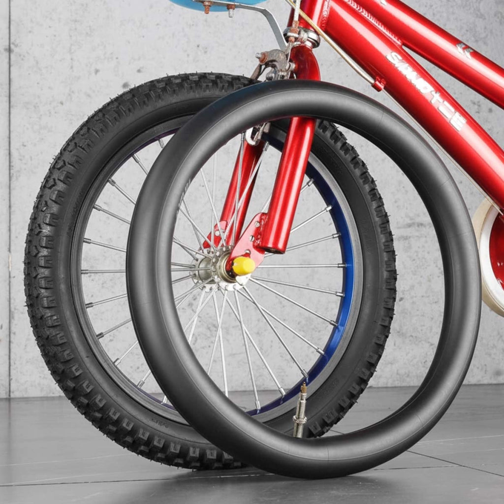 Camera d'aria 24x1.75 a 1.90 per bicicletta in gomma con valvola da 44 mm Nero Avizar