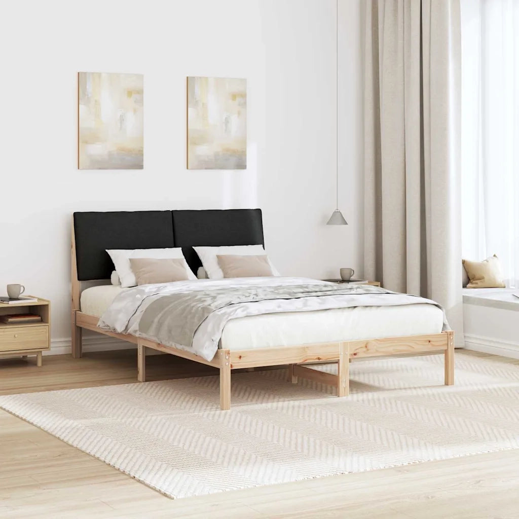 Struttura del Letto con testiera Marrone e nero 150 x 200 cm 3394375