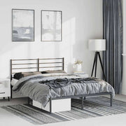 Giroletto con Testiera in Metallo Nero 150x200 cmcod mxl 105657