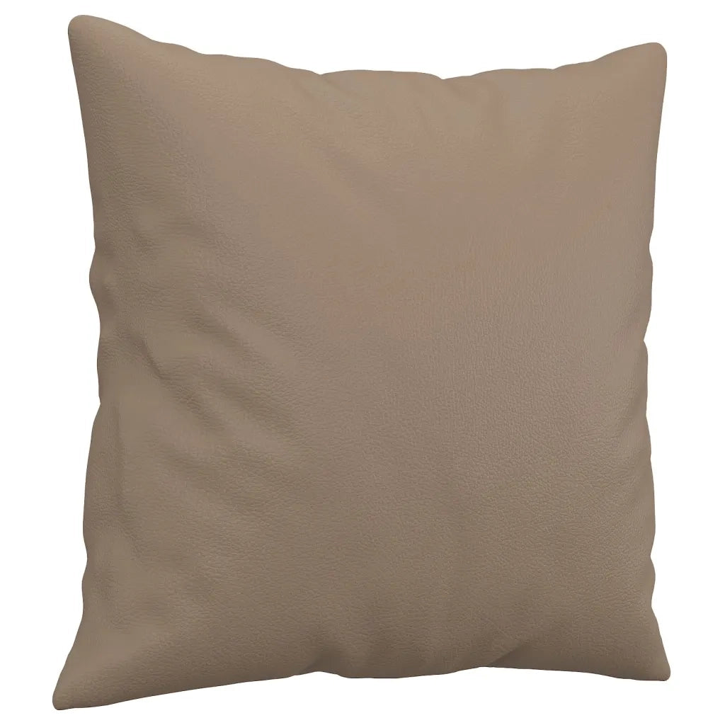 Cuscini Decorativi 2 pz Cappuccino 40x40 cm in Similpelle CFW2069262