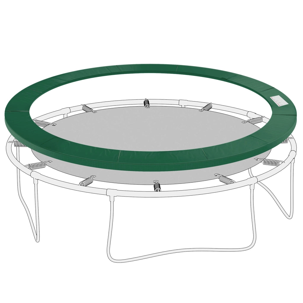 Copertura di protezione imbottita per trampolino ¨C zephmum ¨C Verde ?244 cm
