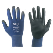 GUANTI NYLON / POLIURETANO 'NINJA LITE' Tg. 8- 12 coppia  - NERI