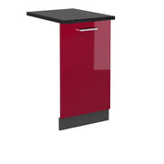 Pannello frontale della lavastoviglie R-Line Rosso lucido/Antracite 45 cm, PL Antracite Vicco