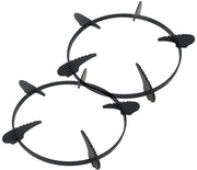 Accessori per cucina - Sostegno wok in ghisa - 2 pezzi - Beigli per fornelli a gas - Accessori per piano cottura - Sostegno pentola - Materiali di alta qualità - 20,3 cm diagonale - Anello per fornello