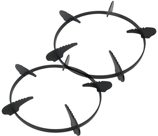 Accessori per cucina - Sostegno wok in ghisa - 2 pezzi - Beigli per fornelli a gas - Accessori per piano cottura - Sostegno pentola - Materiali di alta qualità - 20,3 cm diagonale - Anello per fornello