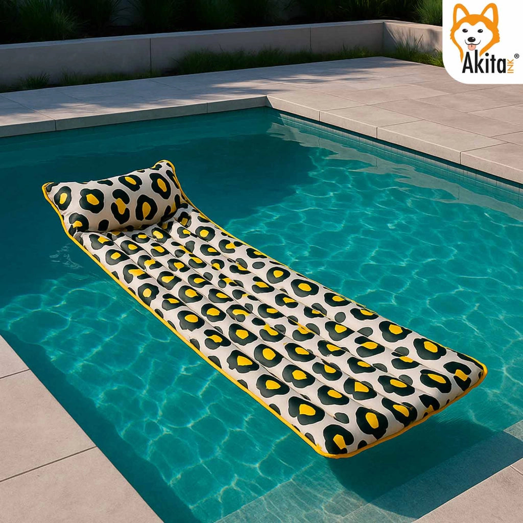 Akitaink Materassino Mare Leopardato 183x69 Gonfiabile