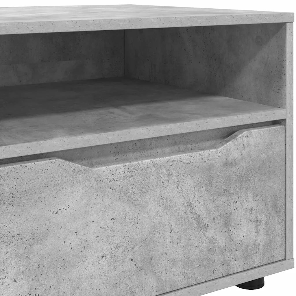 Mobile TV Grigio cemento 100 x 48 x 43 cm Legno multistrato 888930