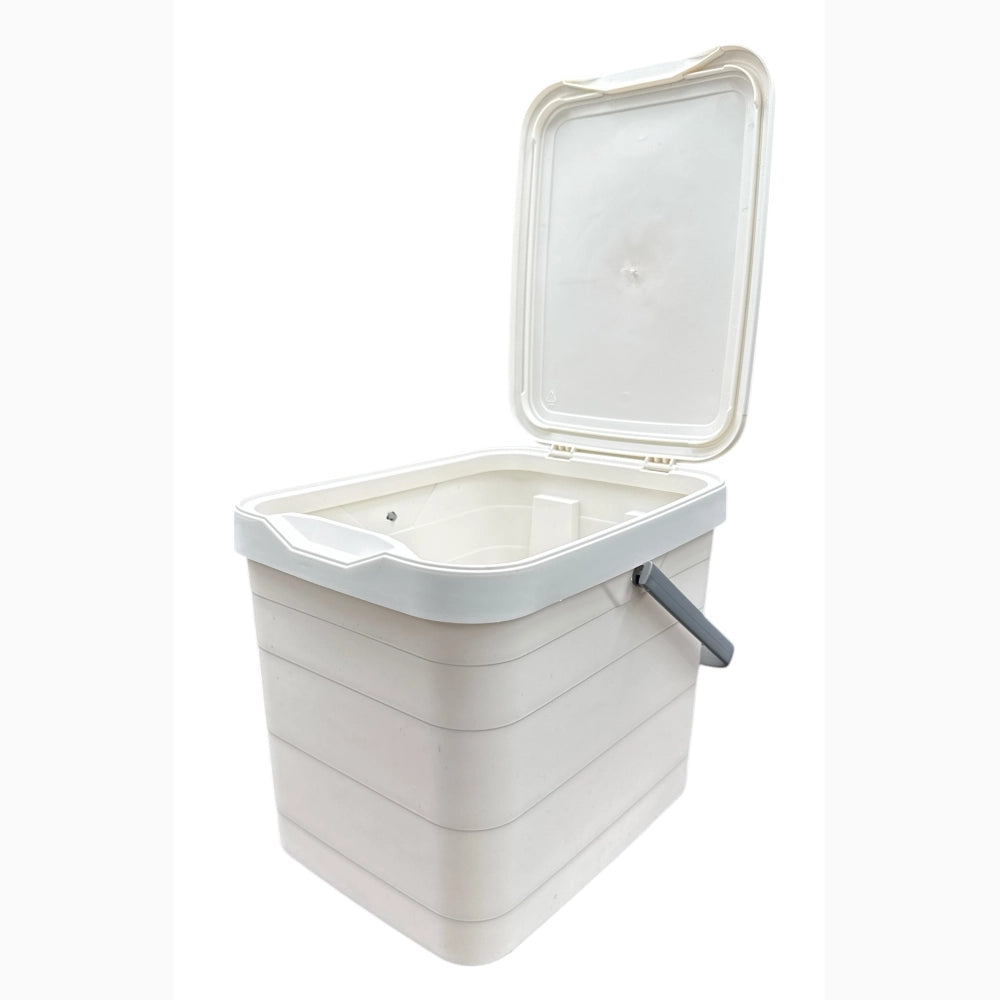 Pattumiera Sottolavello Differenziata per cassetto Cucina 8 Litri Bianca 27x20x23H cm