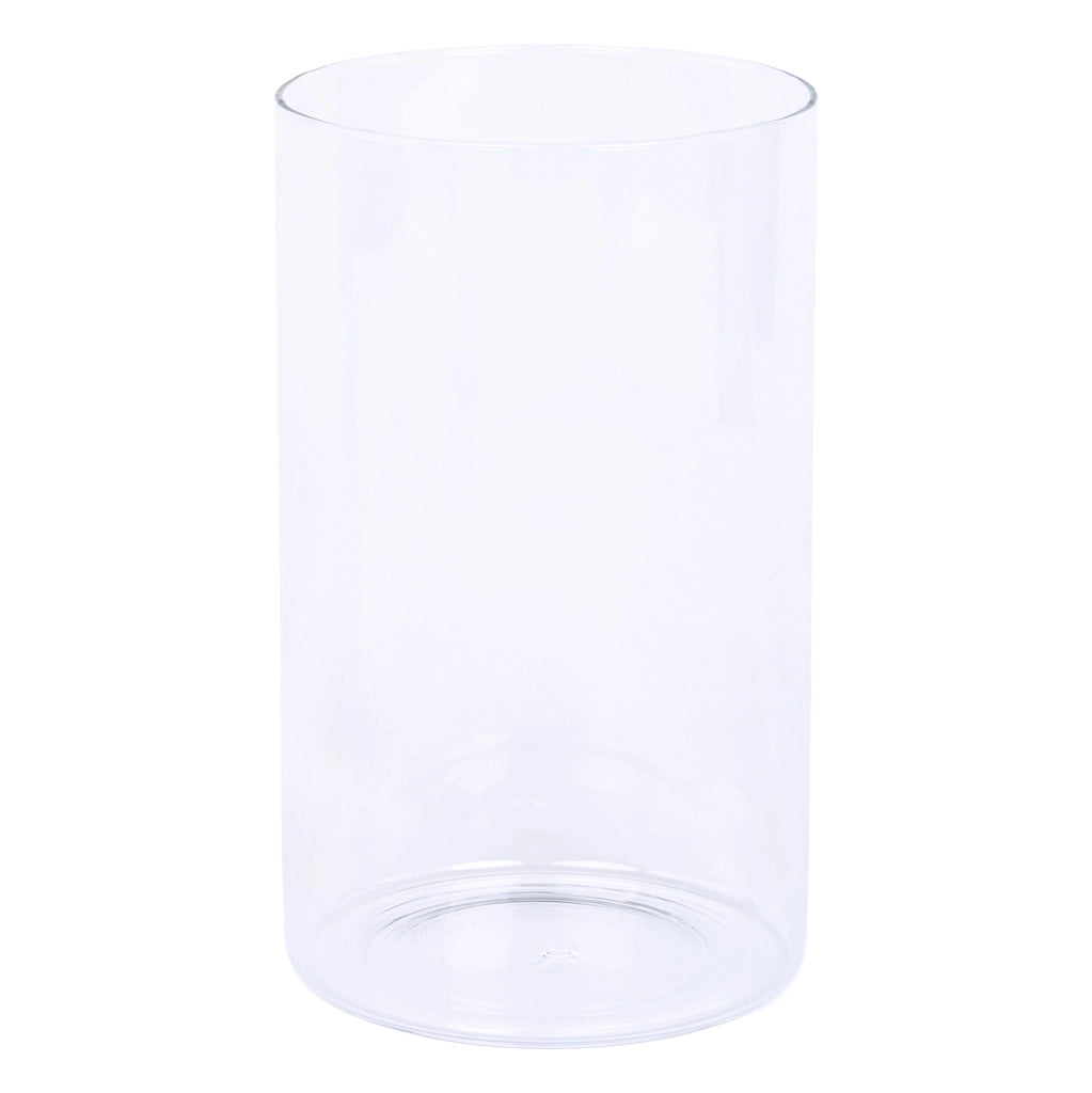 Portacandele in metallo bianco 13,5x13,5x27h cm