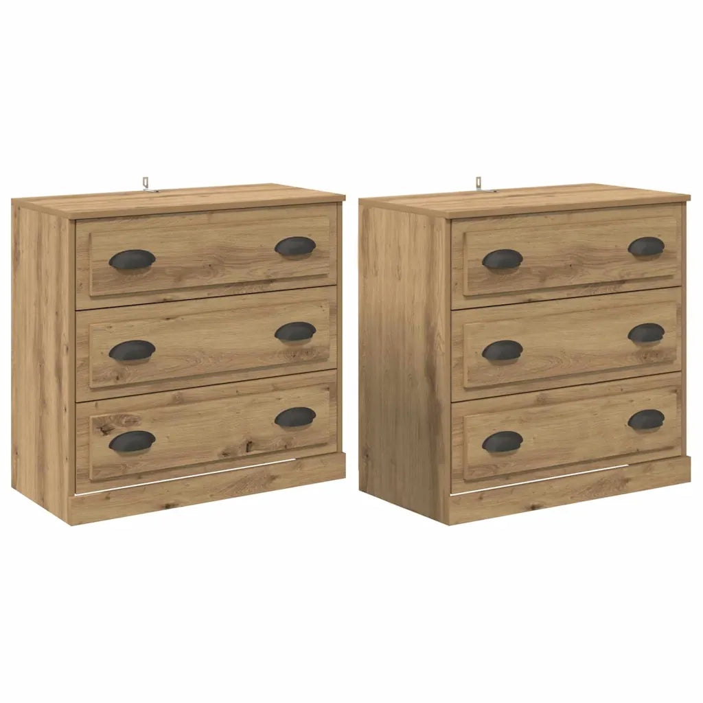 Sideboards 2 pcs Rovere artigianale 70 x 35,5 x 67,5 cm