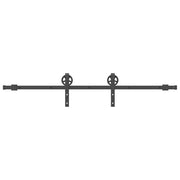 Kit di Binari per Porte Scorrevoli 183 cm Acciaio Nero CFW8026630