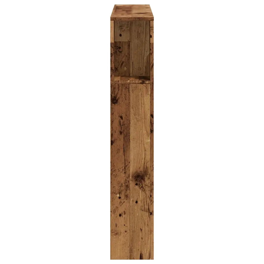 Testiera LED Legno Antico 100x18,5x103,5 cm Legno Multistrato
