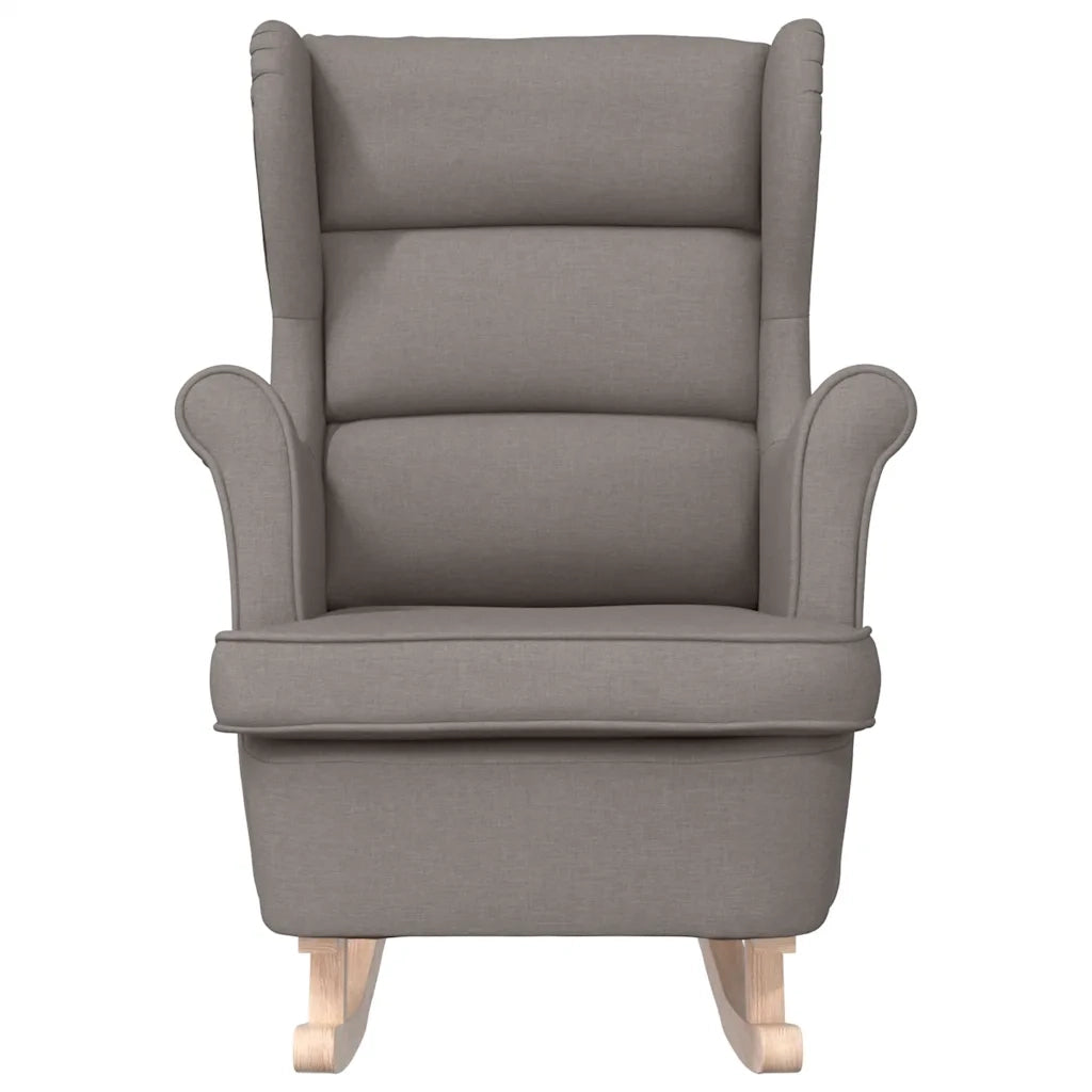 Sedia a Dondolo Tortora 74x90x102 cm in Tessuto 4016925