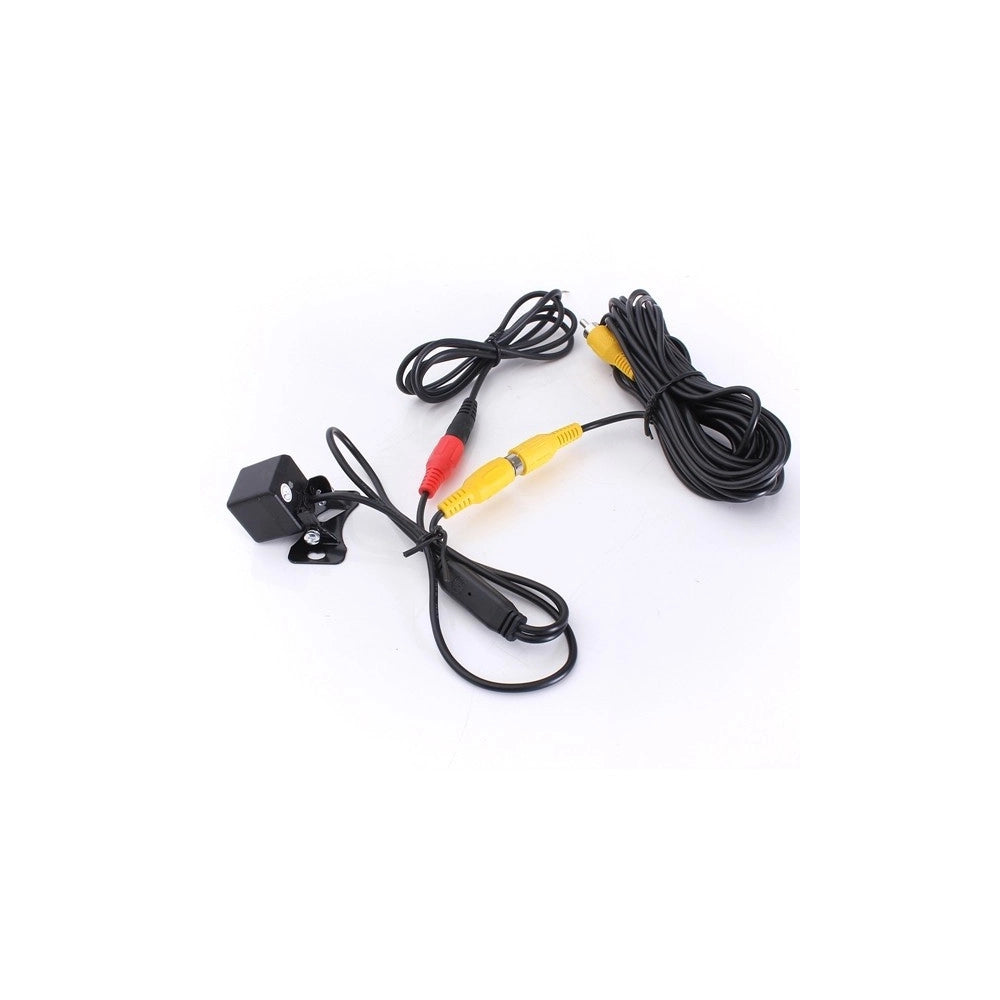 Trade Shop - Telecamera Retromarcia Retrocamera Con Staffa Auto Camper Suv Filo Colori 4 Led -