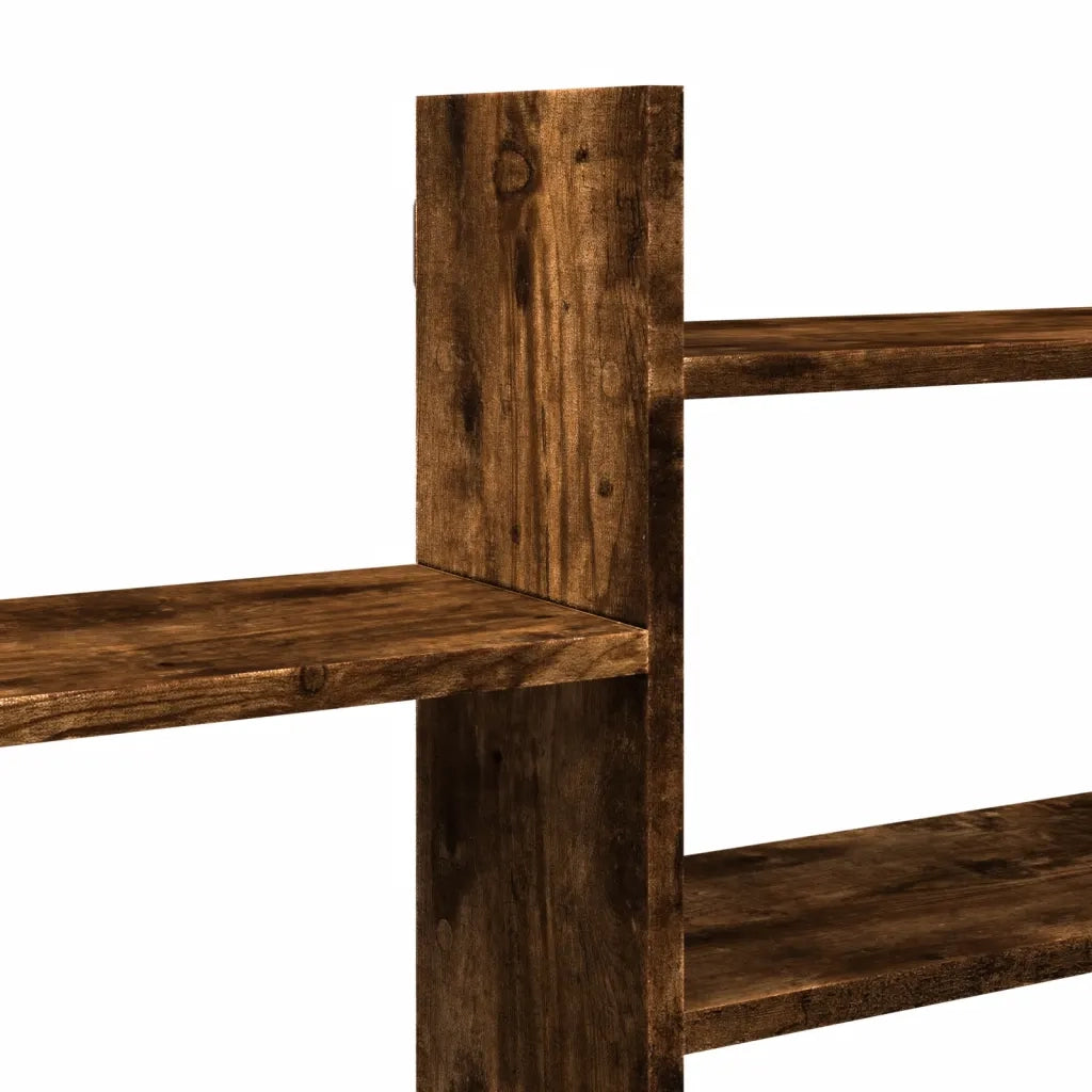 Mensola a Parete Rovere Fumo 167,5x18x68 cm in Truciolato 853321