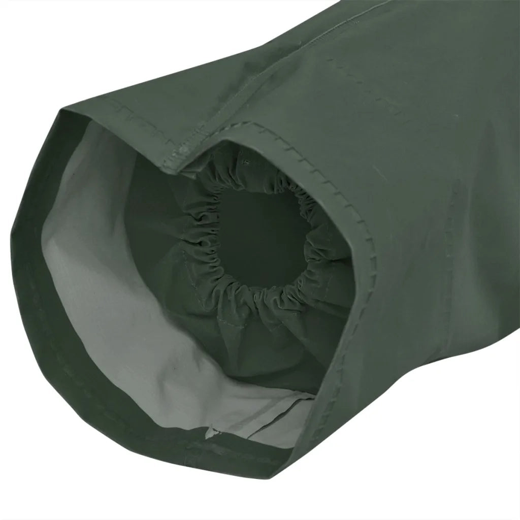 Impermeabile Lungo Resistente all'Acqua con Cappuccio Verde XL CFW8691639