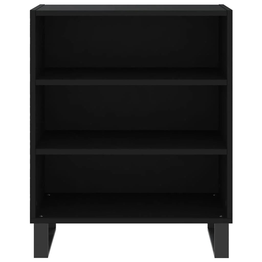 Buffet credenza cassettiera armadio mobile contenitore organizer per cucina soggiorno salotto 57 x 35 x 70 cm legno ingegnerizzato nero 02_0035954
