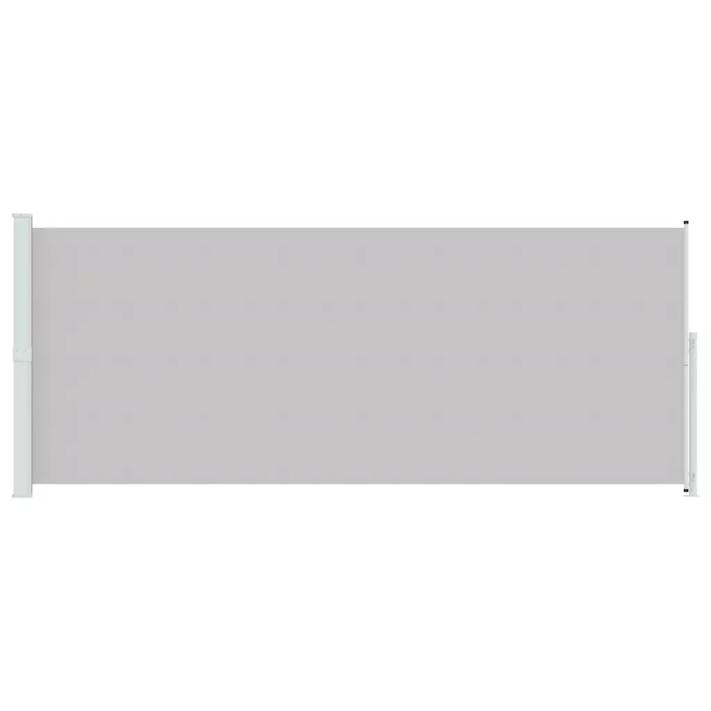 Tenda Laterale Retrattile per Patio 200x514 cm Grigia 313419