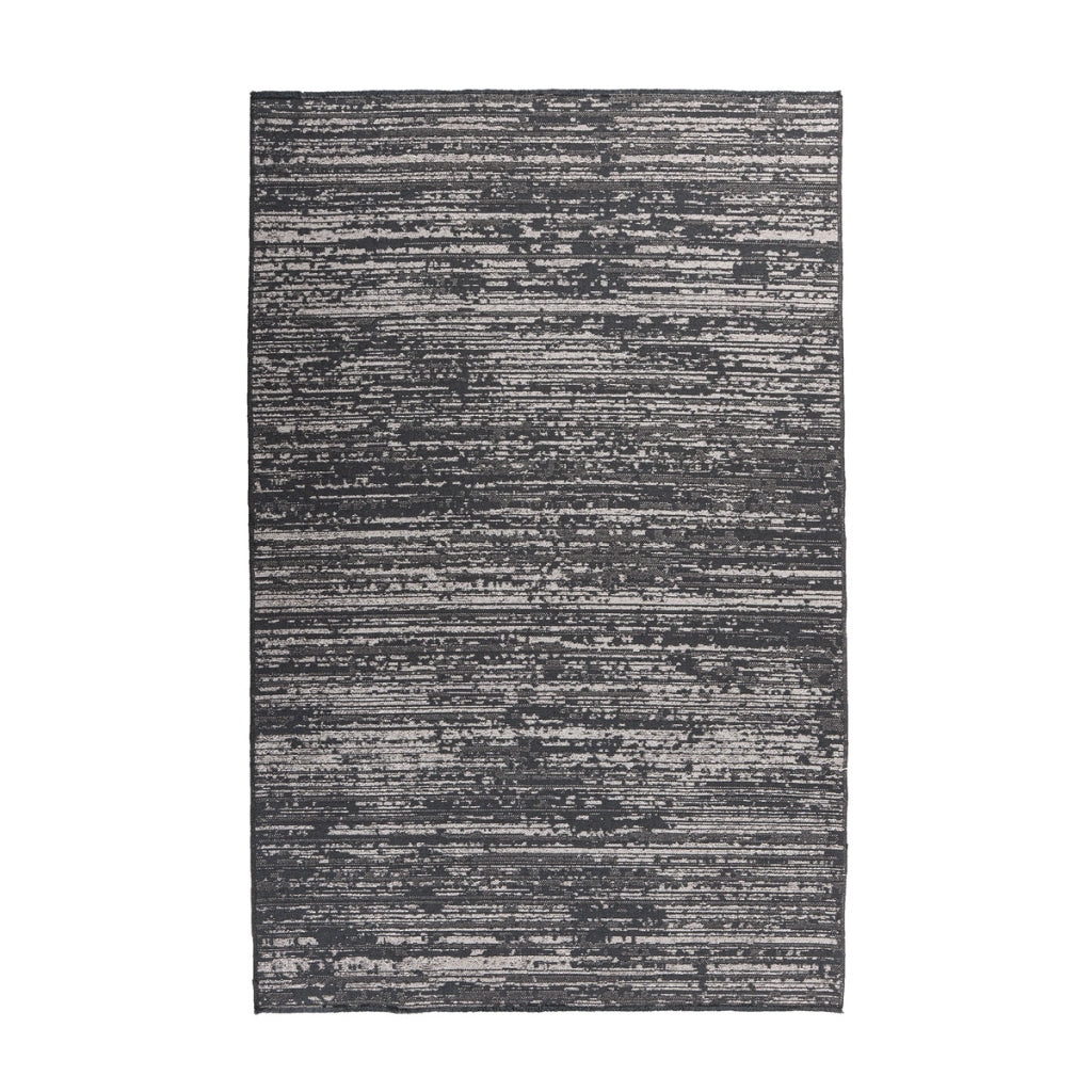 Tappeto Kalea 100 in ciniglia grigio con effetto rilievo 3D