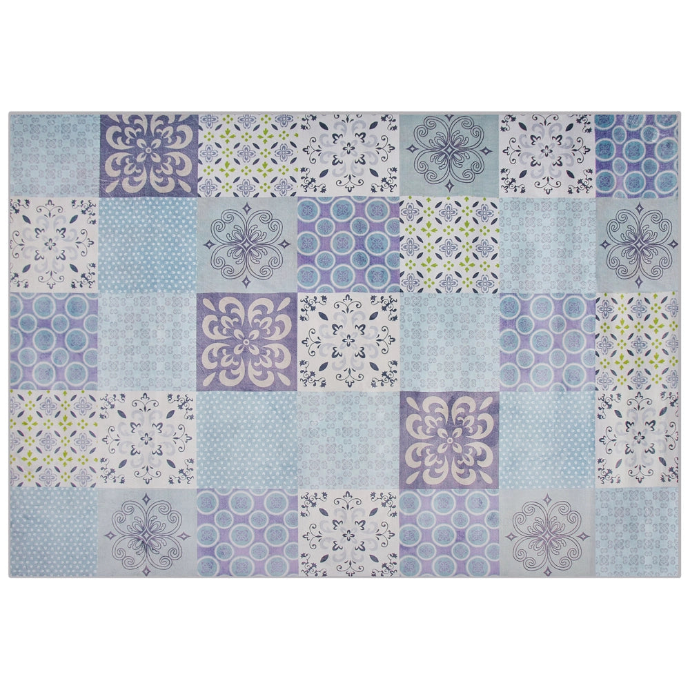 Tappeto tappetino Tessuto Multicolore 160 x 230 cm Patchwork Rettangolare costiero