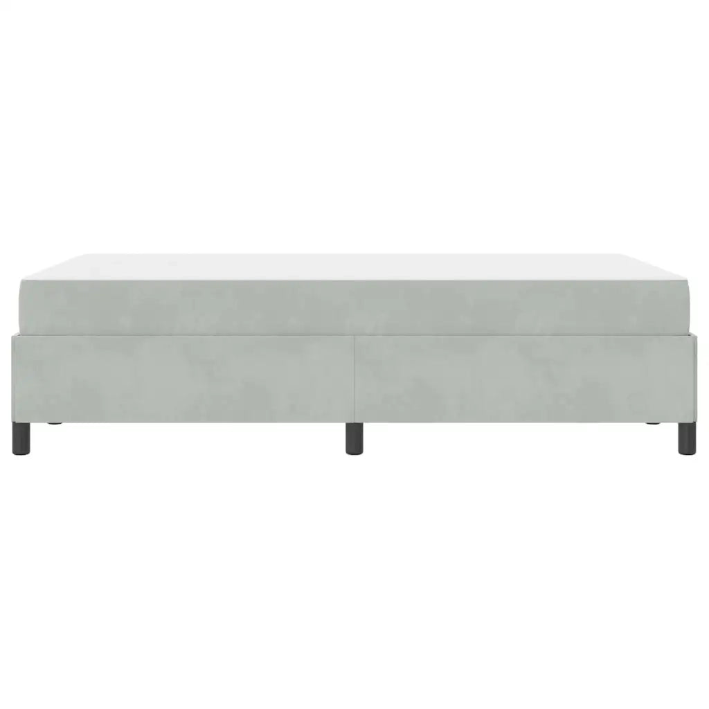 Struttura del letto Grigio chiaro 120 x 190 cm Tessuto