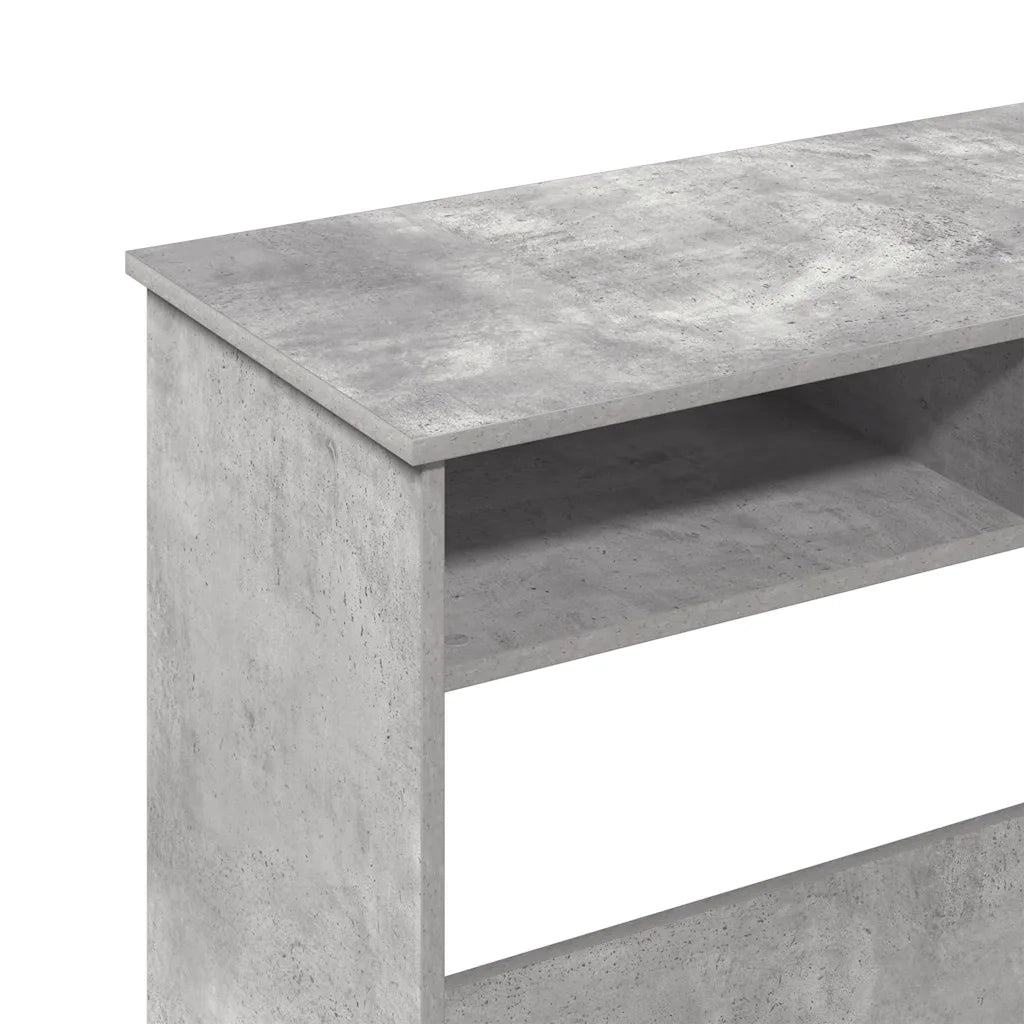 Scrivania Grigio Cemento 80x40x75 cm in Legno Multistrato 860475