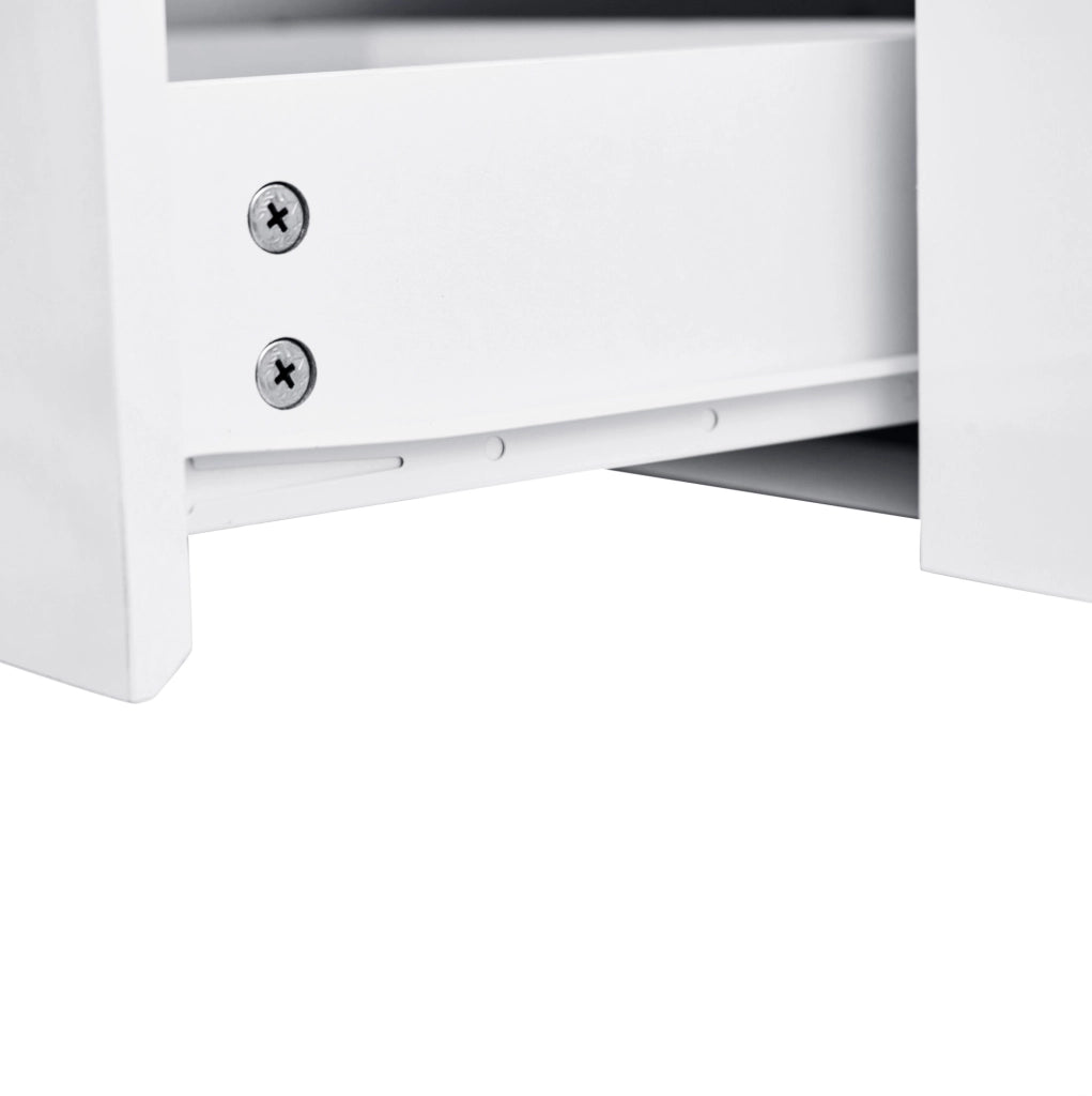 Sideboard bianco lucido con 4 cassetti e 2 ante