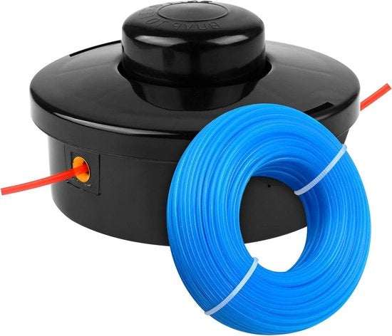 Capocorda universale per tronchespiaze M10 x 1.25 LHF con capocorda benzina sostituzione con filo tronchespiaza 1.6mm x 30m in acciaio inox circolare