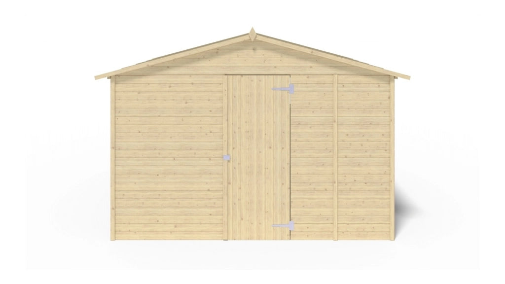 Chiosco per mercatini 9.42 m2 - 3.11x3.03 m - 19 mm - DOM607 - ALTANKA