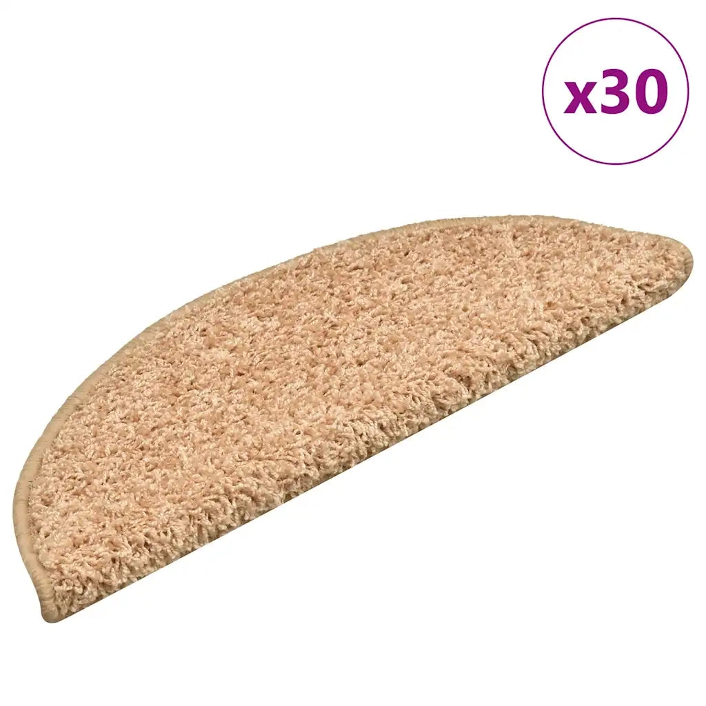 Tappetini per scale 30 pz 56x17x3 cm Oro Semicircolari 3365808