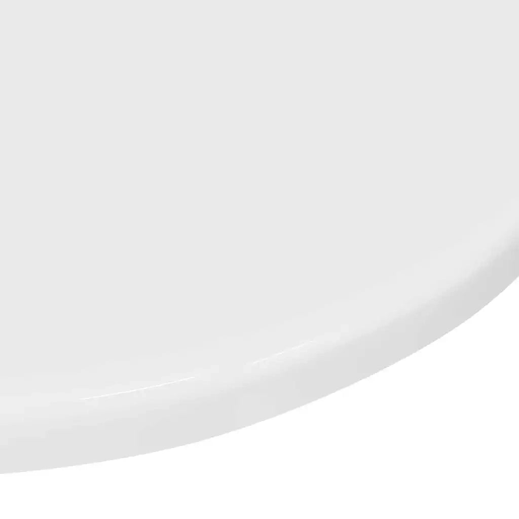 Piano del tavolo Bianco lucido Ø 40 x 1,5 cm Legno multistrato