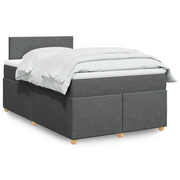 Giroletto a Molle con Materasso Grigio Scuro 120x190cm Tessuto 3288913