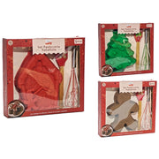Trade Shop - Set Pasticceria Natalizio Da 3 Pezzi Con Stampo In Silicone Frusta In Acciaio Spatola -