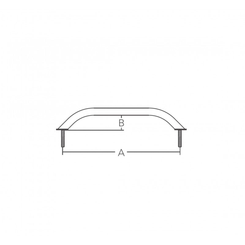 MANIGLIA INOX 316 MM. 220 WIRE PULL MM.305