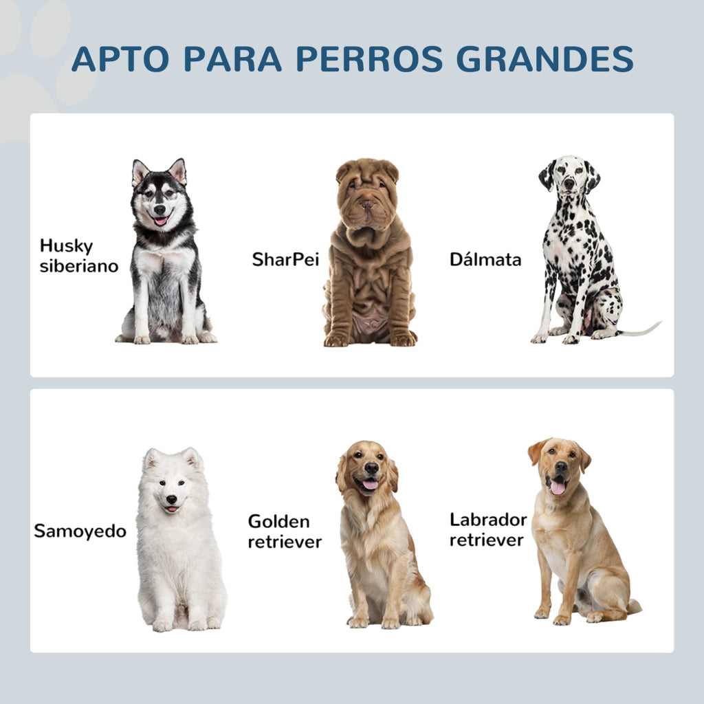 Tavolo per cani con ciotole e contenitore nascosto ¨C zephmum ¨C Bianco 60x30x35,5 cm
