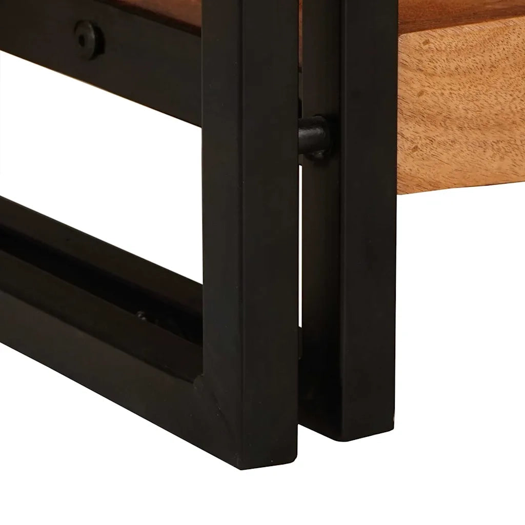 Tavoli consolle 2 pcs Marrone Legno di Acacia Massello 3324227