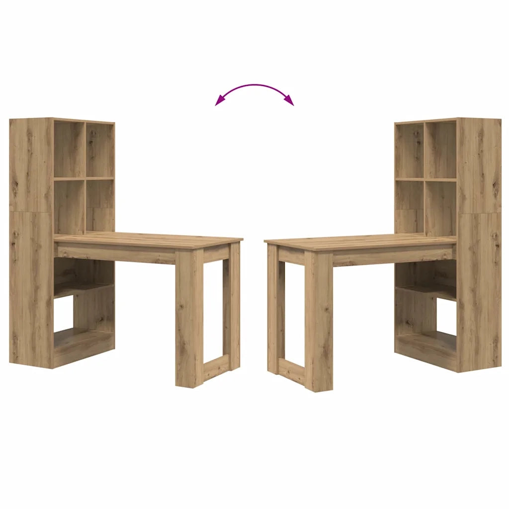 Scrivania con lo scaffale Rovere artigianale 122 x 67 x 145 cm 3337264