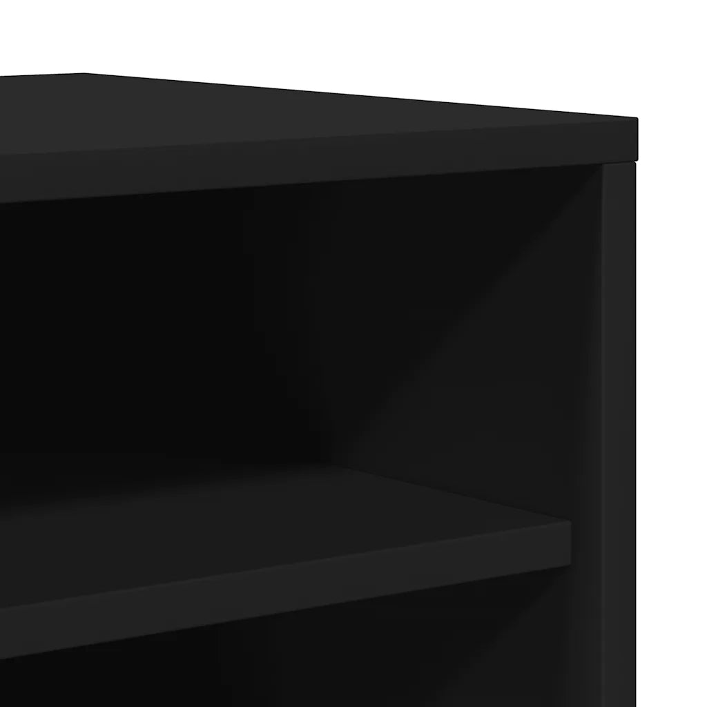 Scarpiera Nera 60x35x70 cm in Truciolato cod mxl 67907