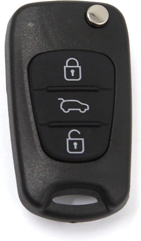 Casella per telecomando auto portatile pieghevole - Nero - 3 pulsanti