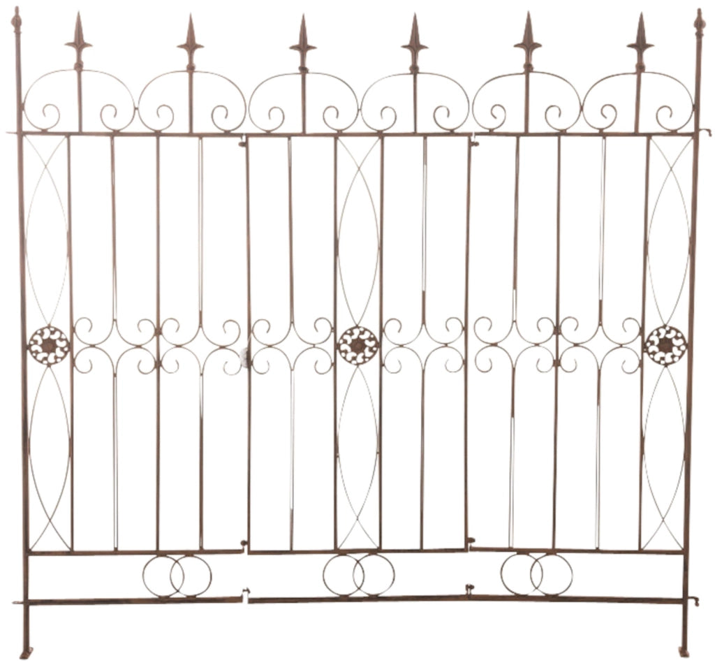 Set di 4 recinzioni da giardino Mangold antico marrone