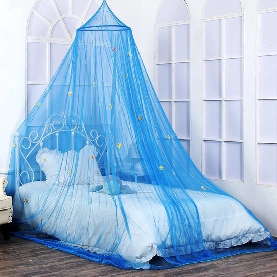 Tenda da letto - 60x250x850cm - Tenda a soffitto in forma di cupola - con stelle luminose fluorescenti - Tenda per camere da letto - Ideale protezione per lettini e materassi - Facile da installare - Adatta per uso interno ed esterno