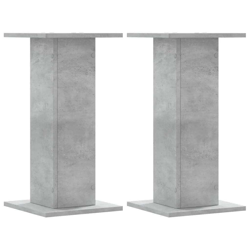 Supporti Altoparlanti 2 pz Grigio 30x30x40 cm Legno Multistrato CFW4031339