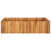 Fioriere | Cassetta per fiori | Letto Rialzato da Giardino 100x100x25 cm in Massello di Acacia