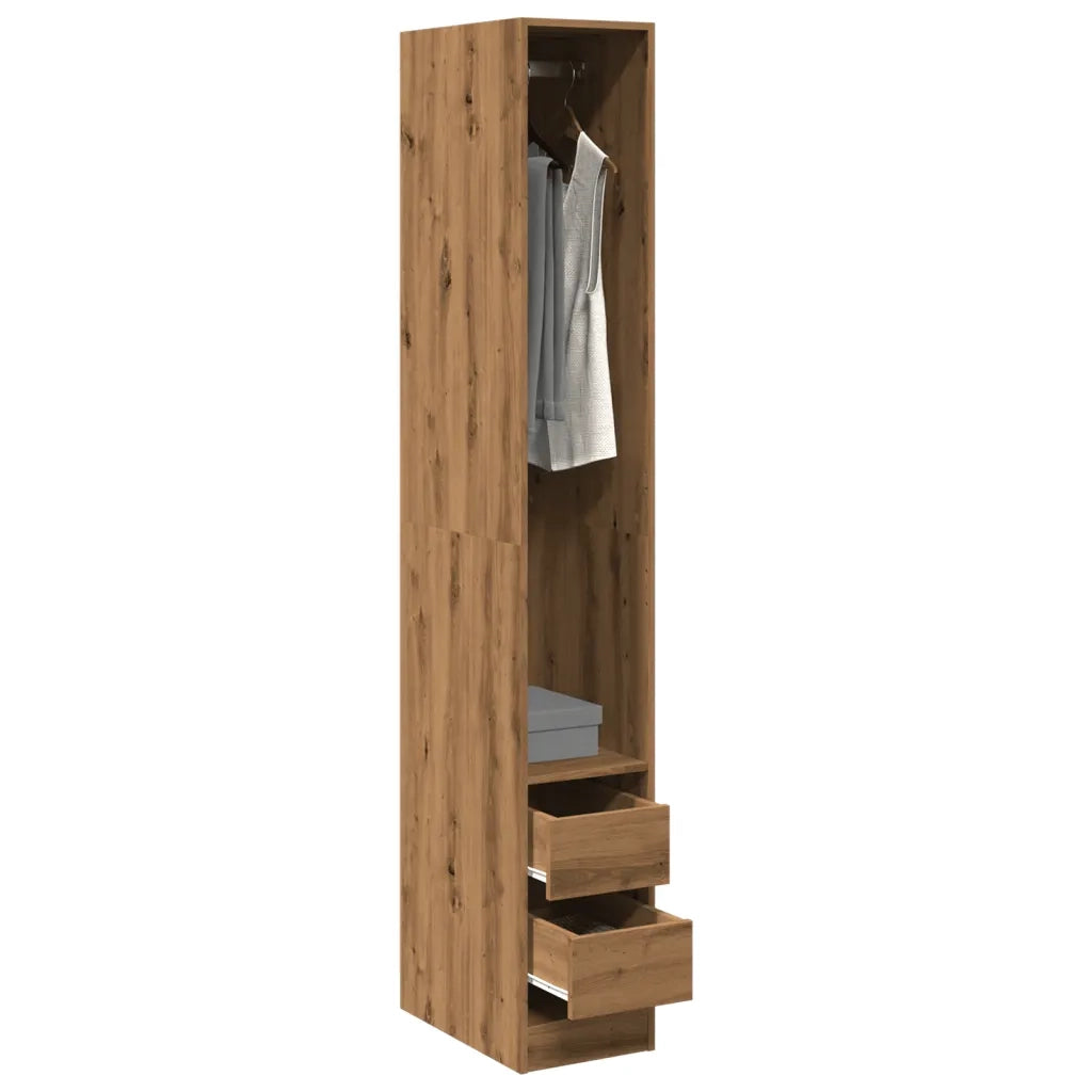 Armadio Rovere Artigianale 30x50x200 cm in Legno Multistrato CFW3363671