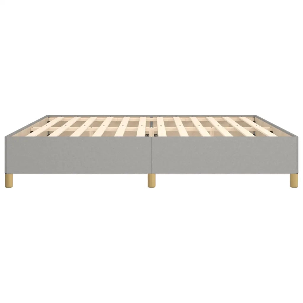 Giroletto senza Materasso Grigio Chiaro 200x200 cm Tessuto 347189