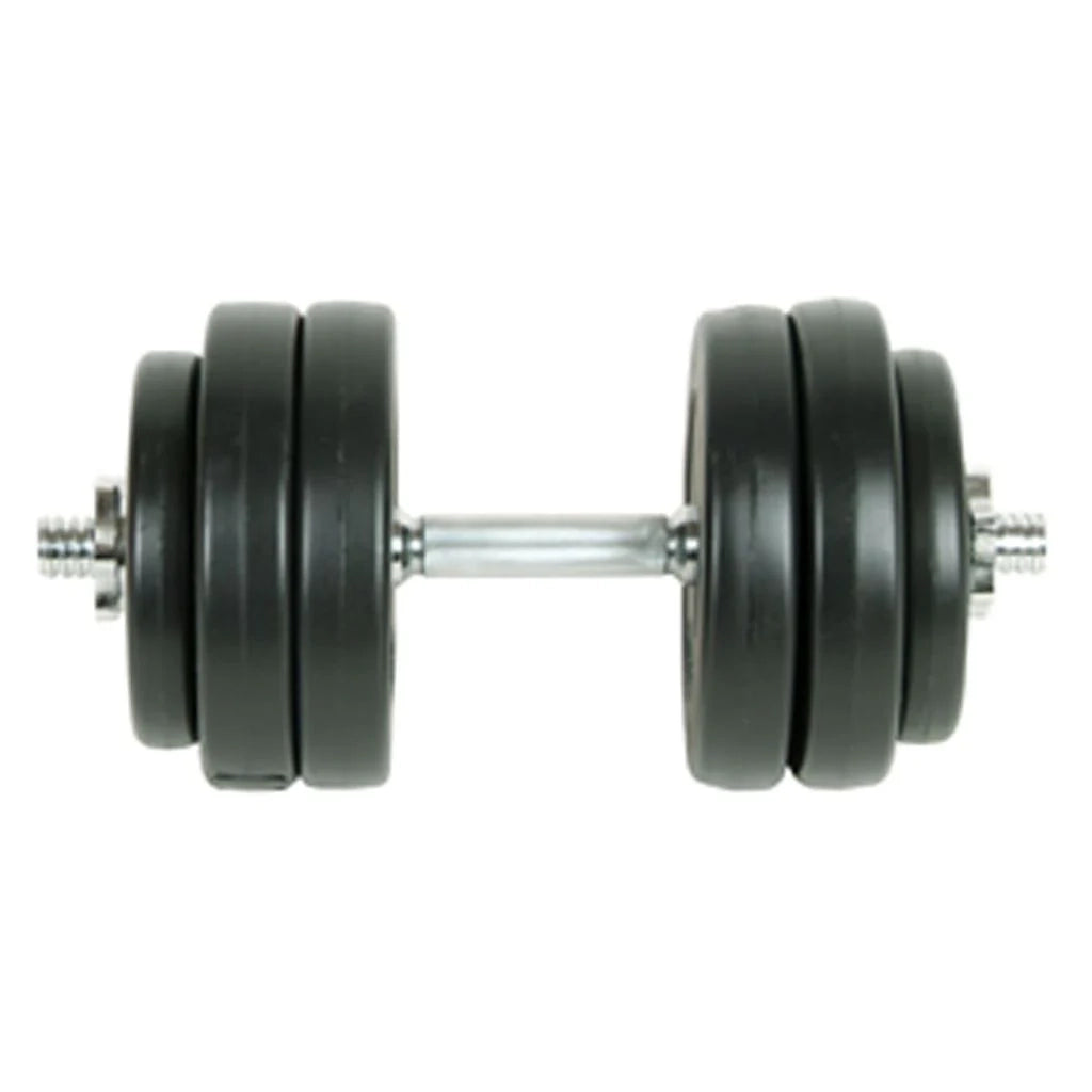 Set di manubri da 15 kg con 6 piastre color sabbia per fitness e bodybuilding nero 02_0000756