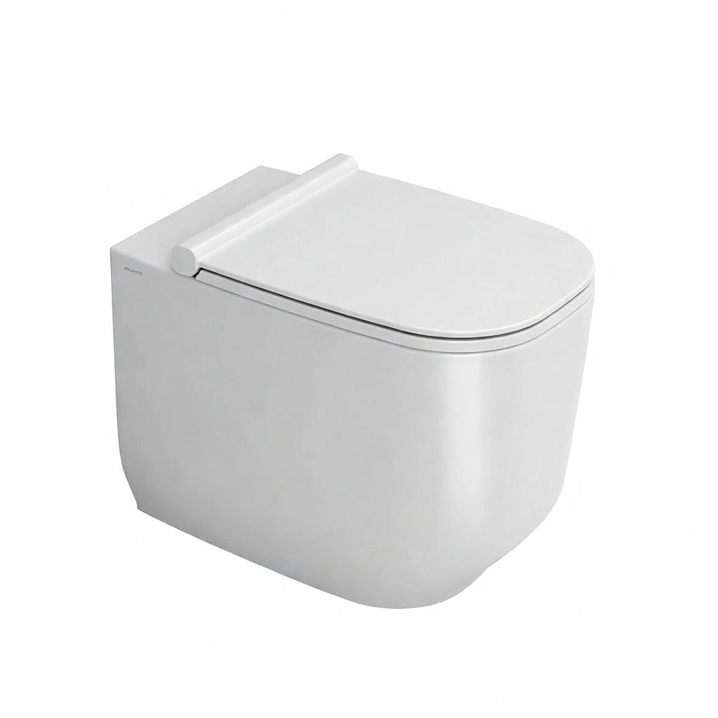 Sanitari filomuro WC e Bidet in Ceramica Copriwater soft-close Ceramiche Dolomite serie ALBA - Bianco Lucido