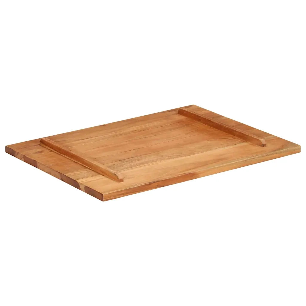 Piano Tavolo in Legno Massello di Acacia 25-27 mm 60x80 cm 285990